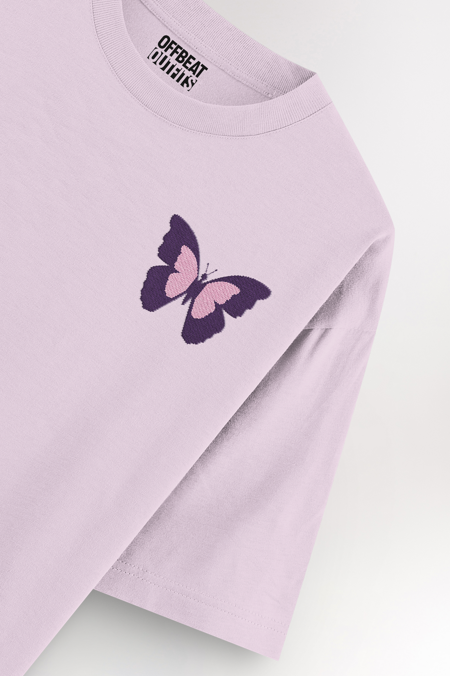 Butterfly Embroidery | Oversized T-shirt