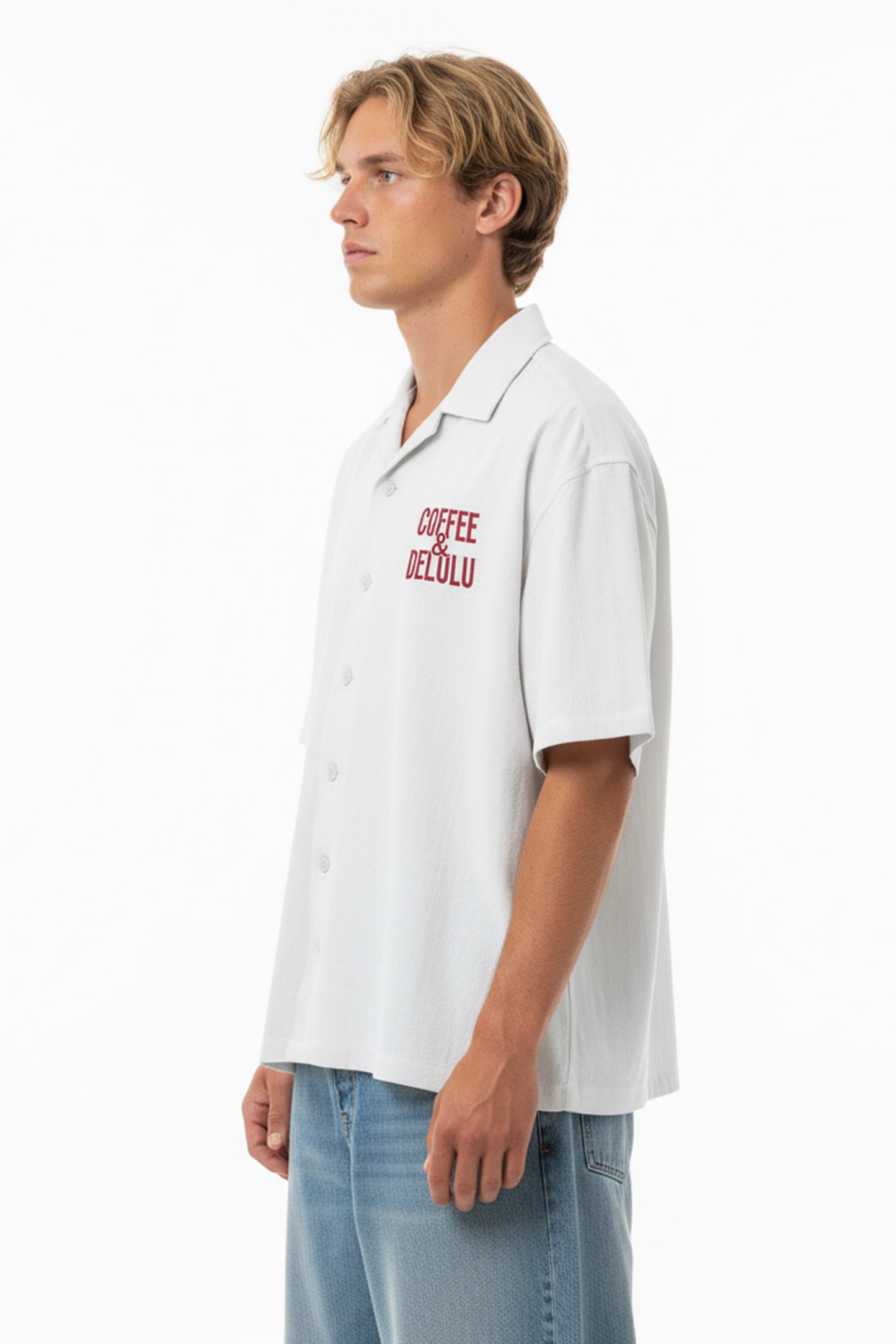 Coffee & Delulu | Unisex Oversized Shirt