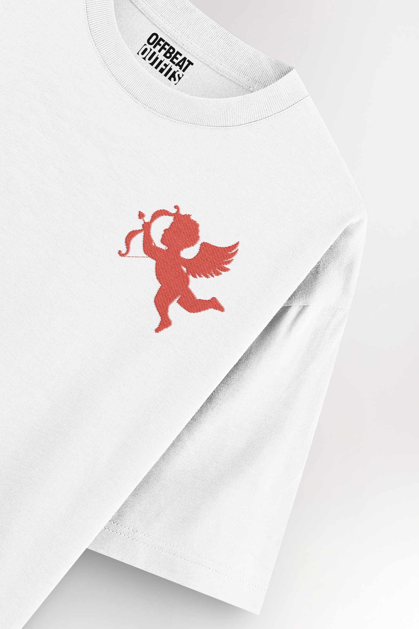 Cupid angel embroidery | Oversized T-shirt