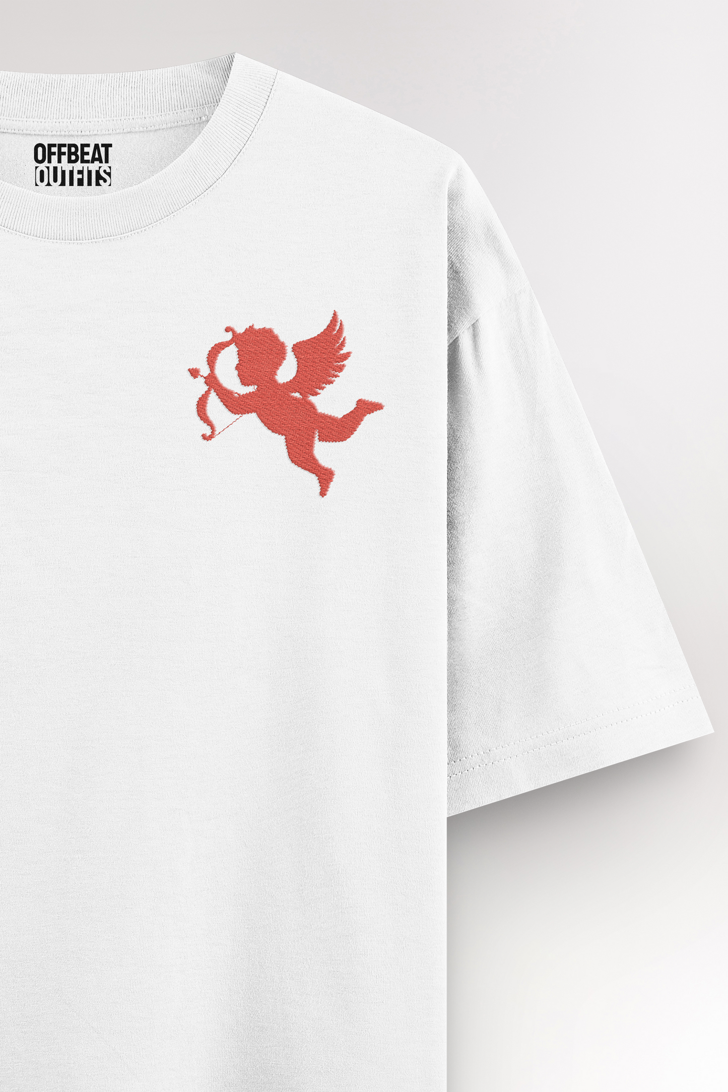 Cupid angel embroidery | Oversized T-shirt