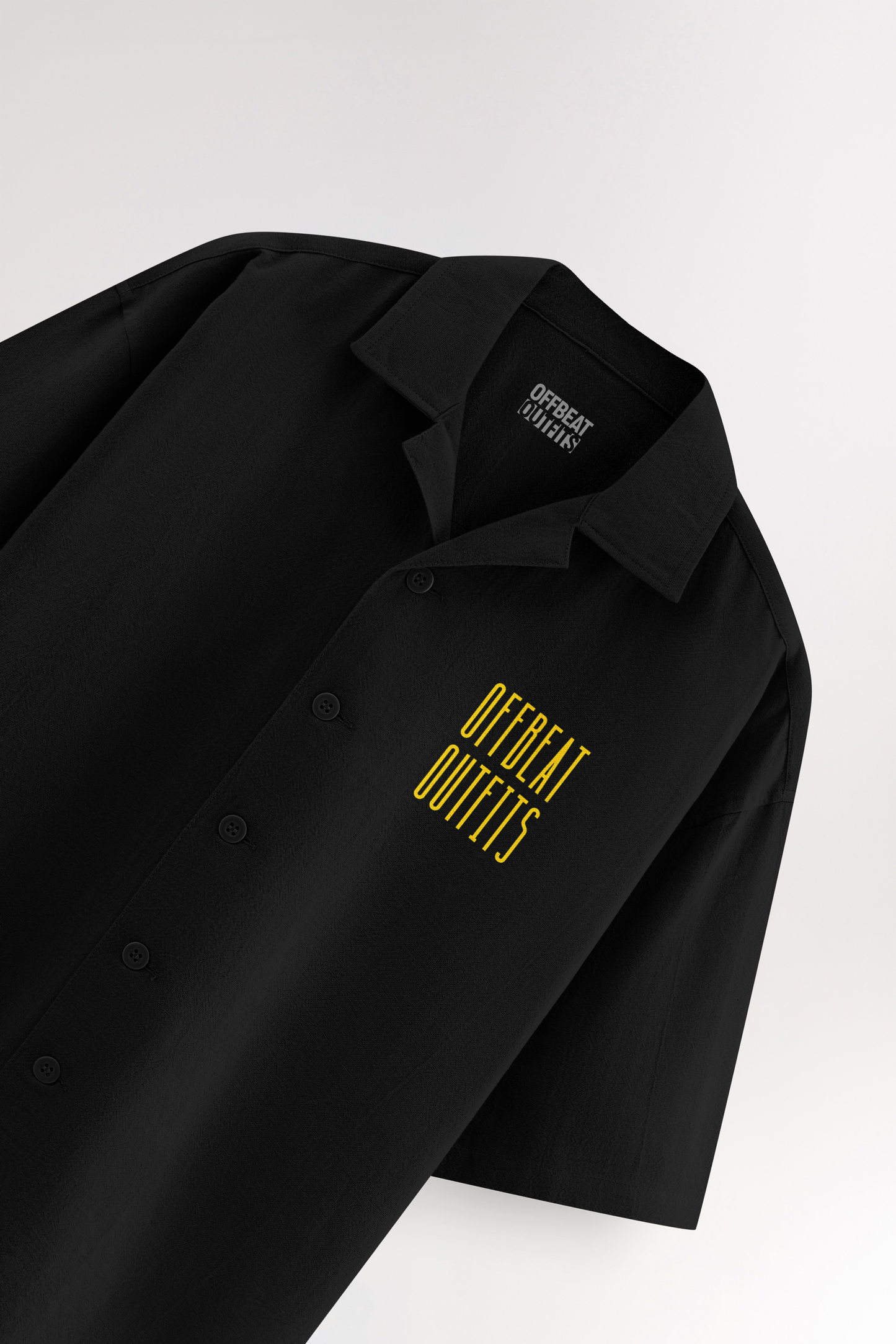 Offbeat Black | Oversized Shirt
