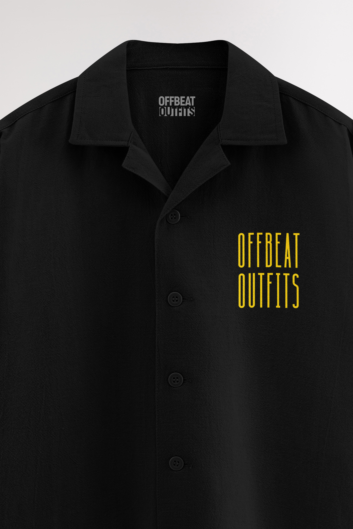 Offbeat Black | Oversized Shirt