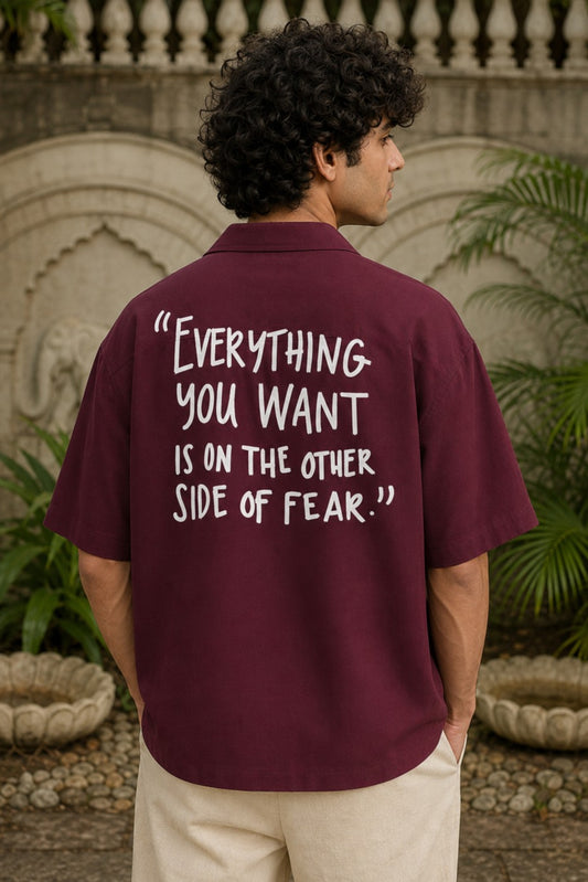Other side of Fear | Unisex Oversized Shirt