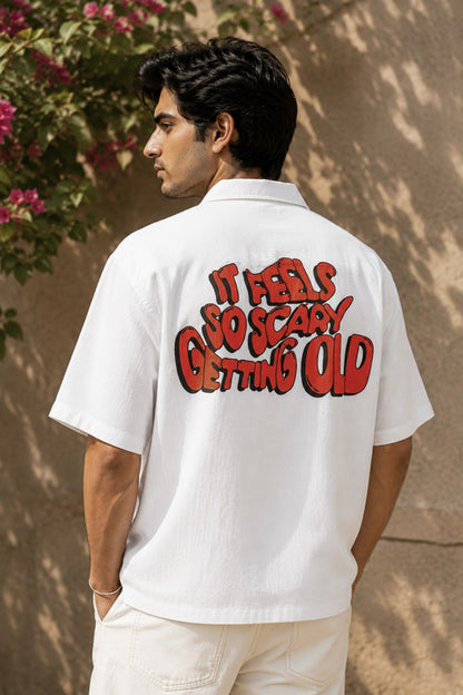 Scary getting old | Unisex Oversized Shirt