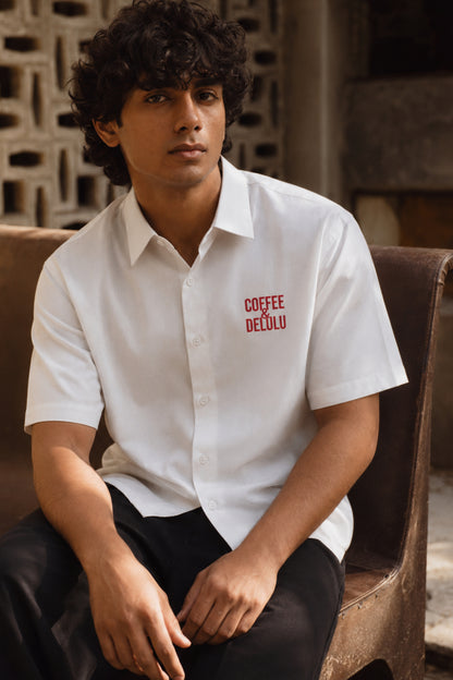 Coffee & Delulu | Unisex Oversized Shirt