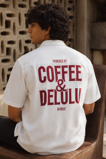 Coffee & Delulu | Unisex Oversized Shirt