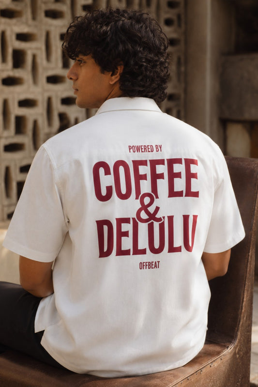 Coffee & Delulu | Unisex Oversized Shirt