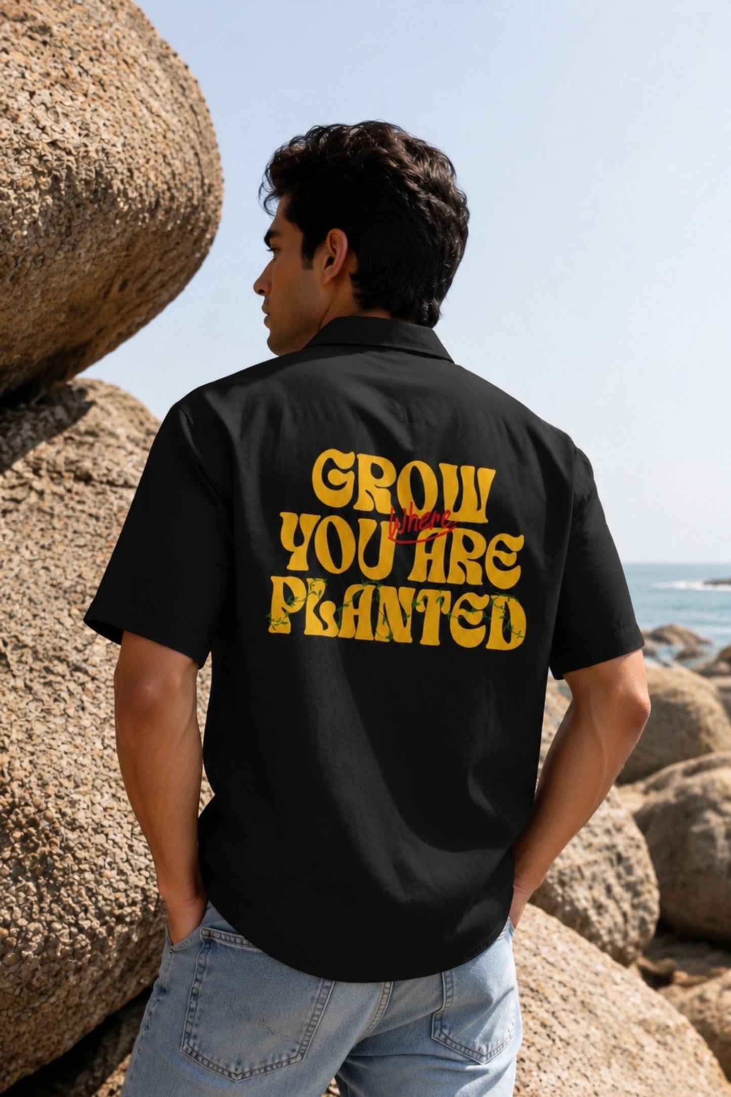 Grow where you are planted | Oversized Shirt