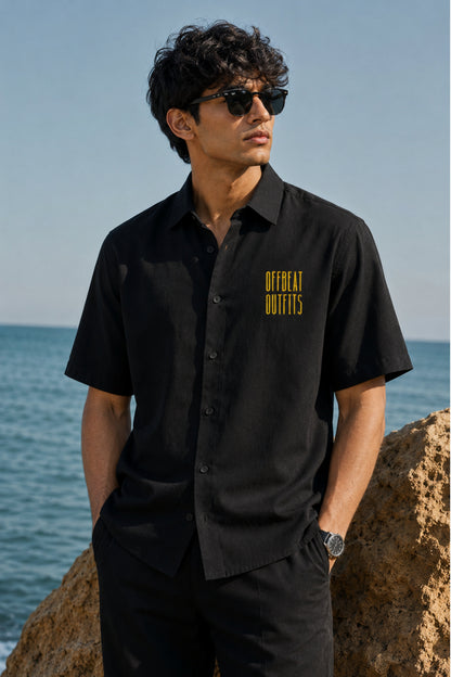 Offbeat Black | Oversized Shirt
