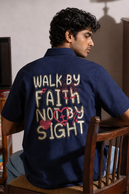 Walk by faith | Unisex Oversized Shirt
