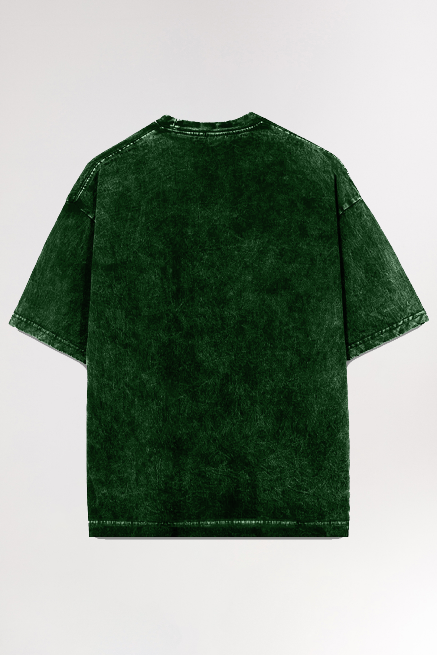 Bottle Green Acid Wash | Oversized T-shirt