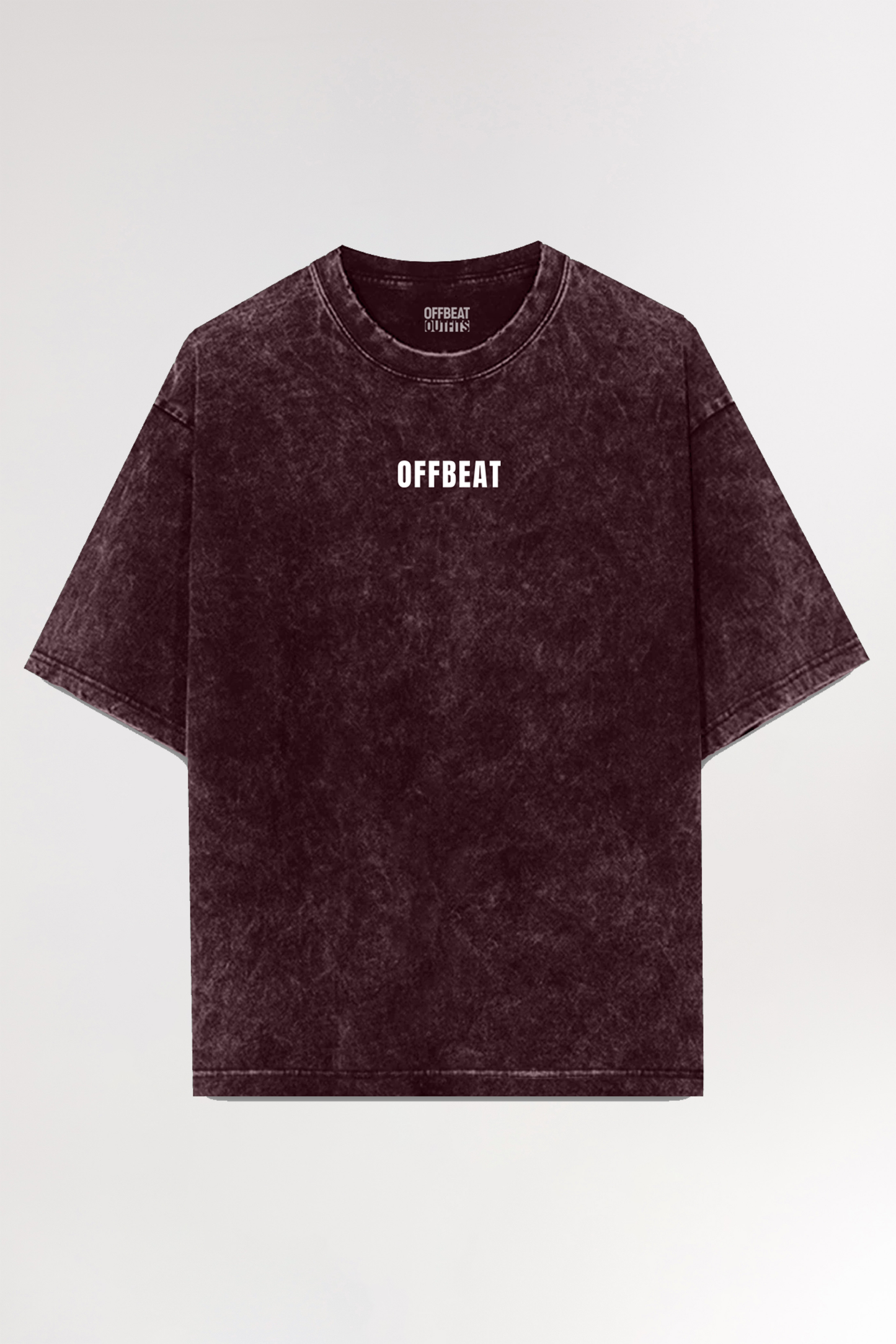 Maroon Acid Wash | Oversized T-shirt