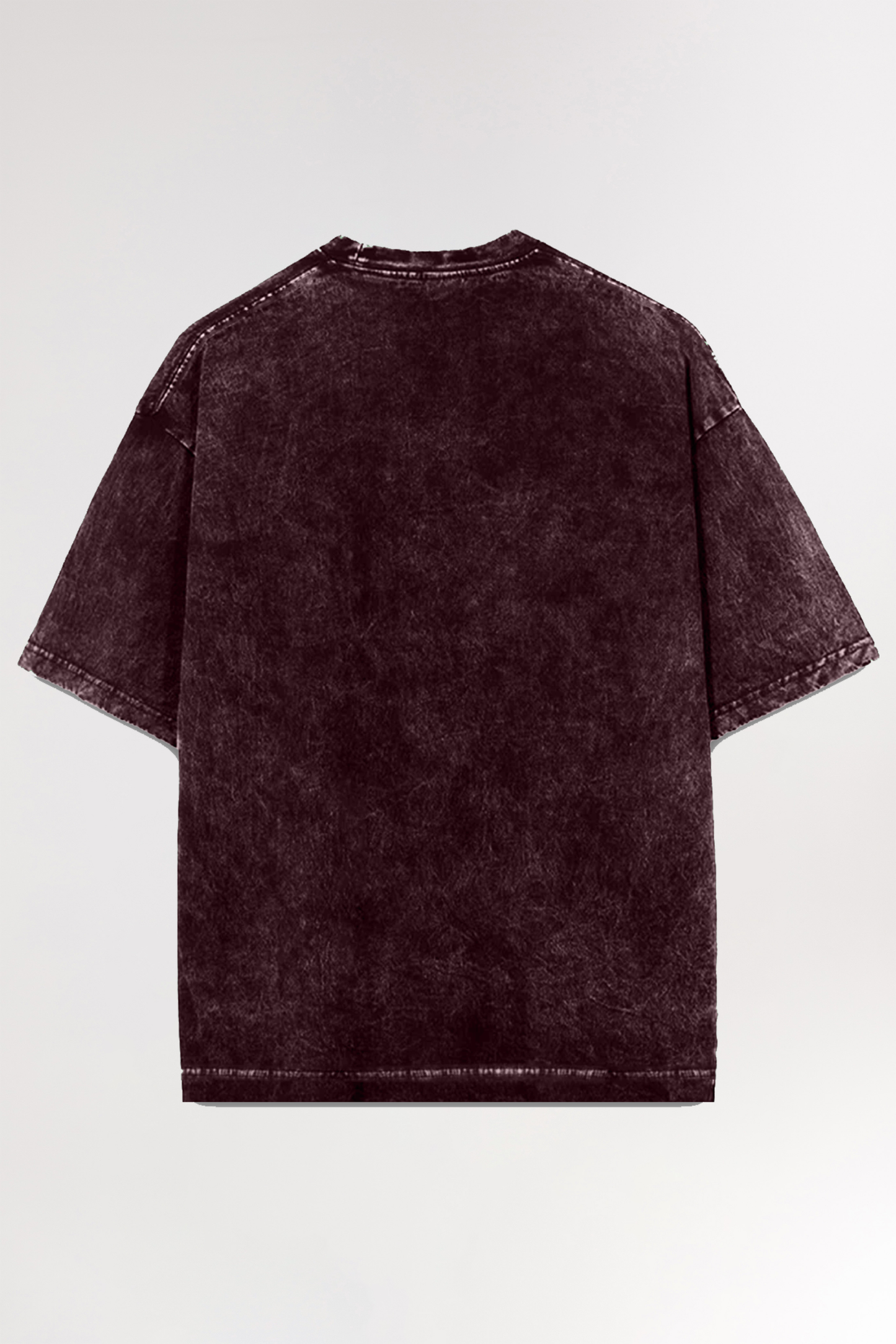 Maroon Acid Wash | Oversized T-shirt