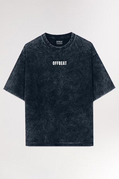 Navy Blue Acid Wash | Oversized T-shirt