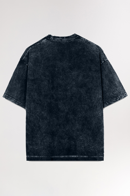 Navy Blue Acid Wash | Oversized T-shirt