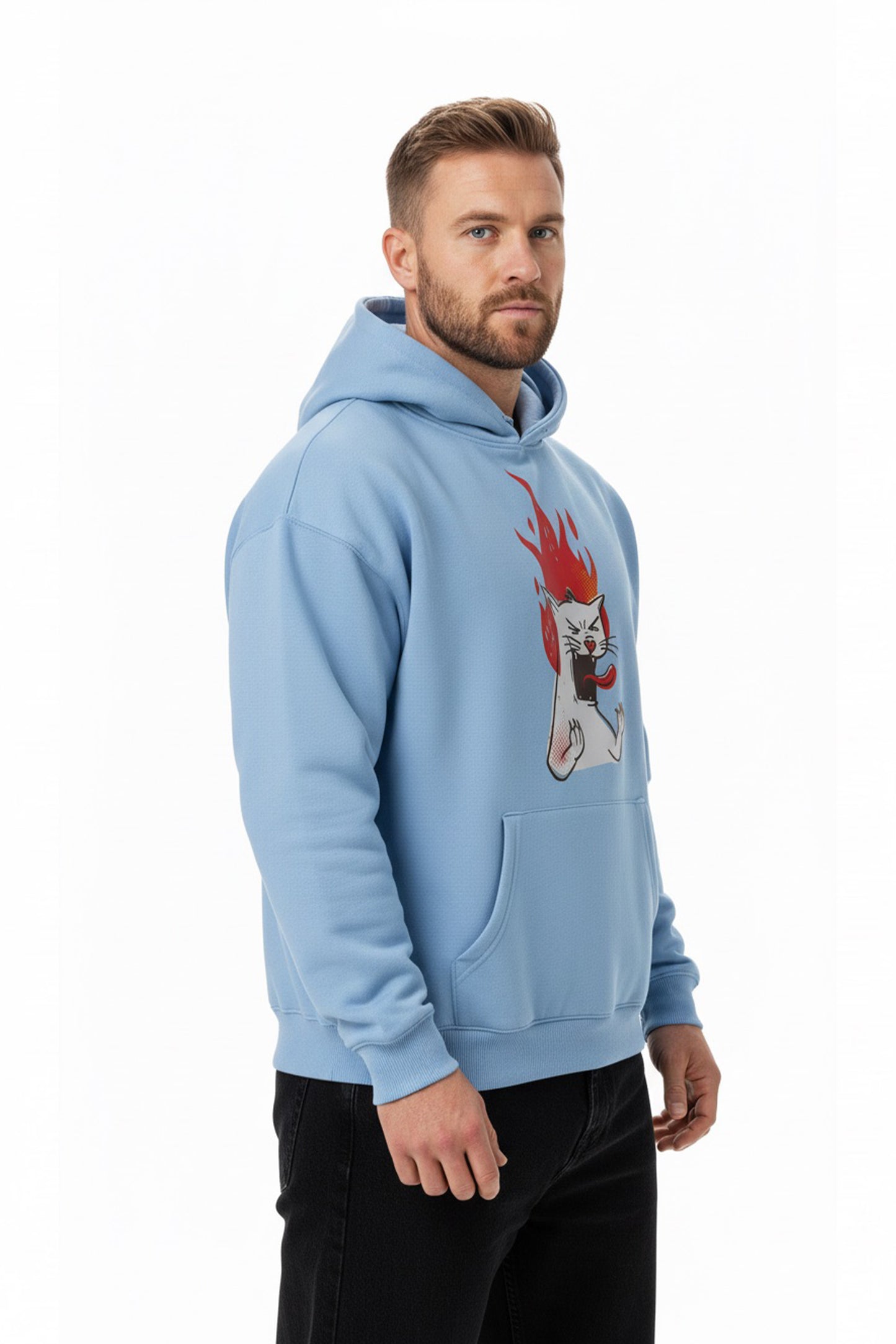 Angry Cat | Unisex Oversized Hoodie
