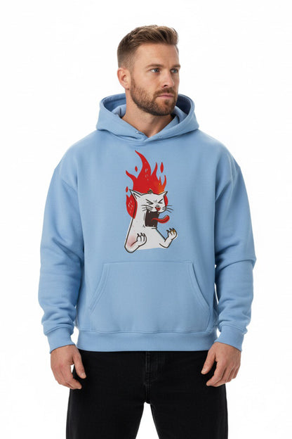 Angry Cat | Unisex Oversized Hoodie