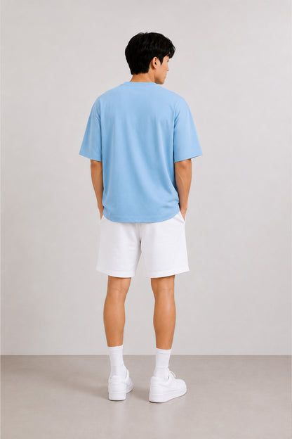 Unisex Co-ord set | Baby Blue and White