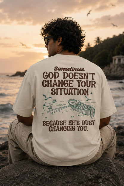 Busy changing you | Oversized T-shirt