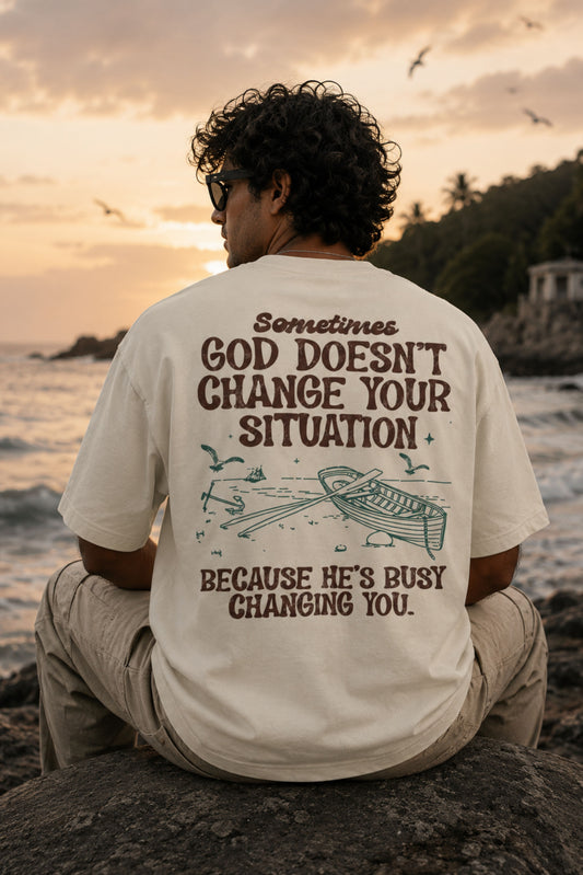 Busy changing you | Oversized T-shirt