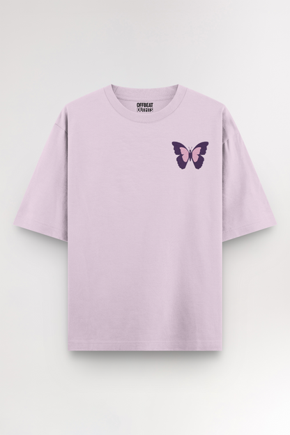 Butterfly Embroidery | Oversized T-shirt