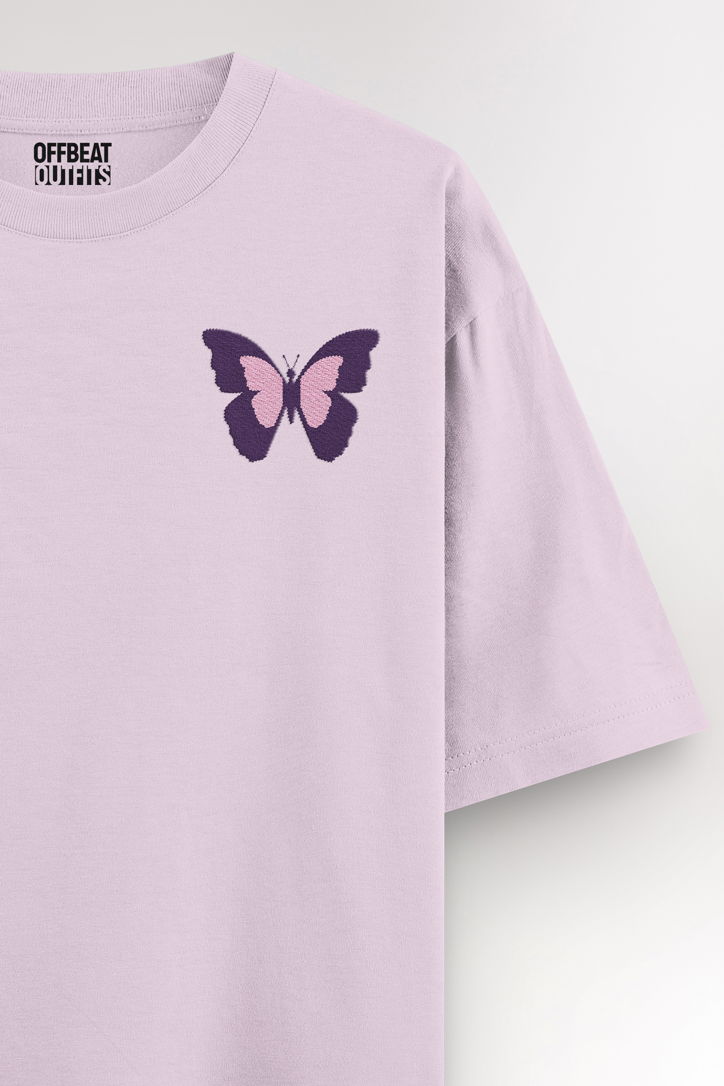 Butterfly Embroidery | Oversized T-shirt