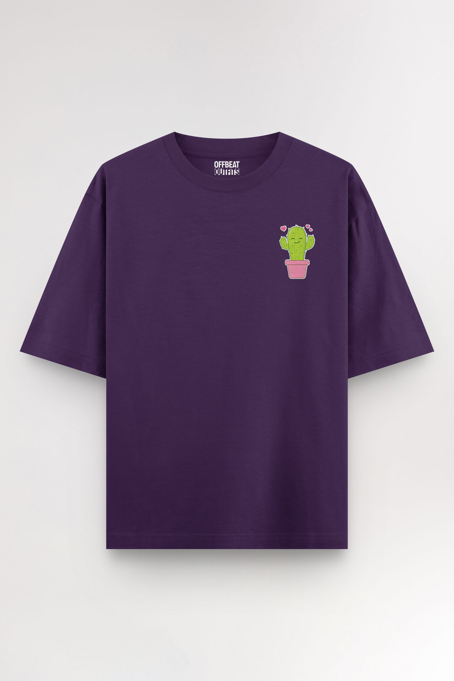 Cactus Embroidery | Oversized T-shirt