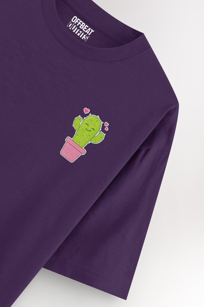 Cactus Embroidery | Oversized T-shirt