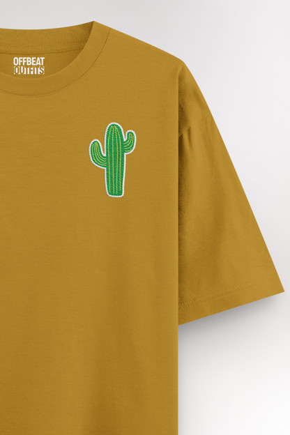 Cactus Embroidery | Oversized T-shirt