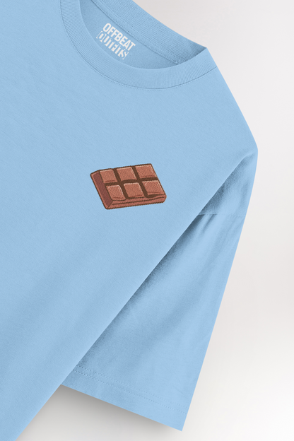 Chocolate bar Embroidery | Oversized T-shirt