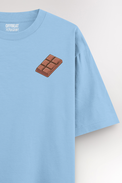 Chocolate bar Embroidery | Oversized T-shirt