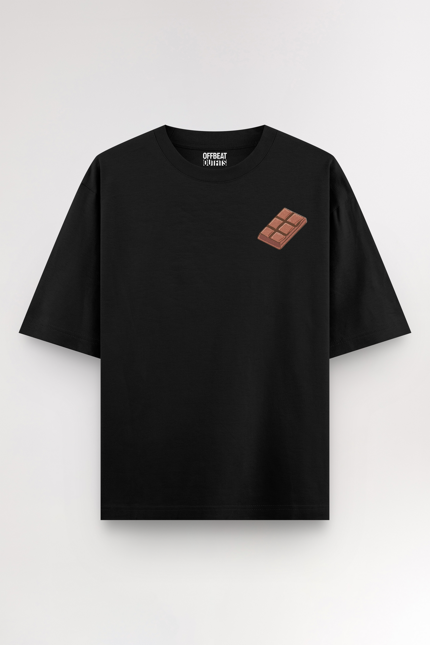 Chocolate bar Embroidery | Oversized T-shirt