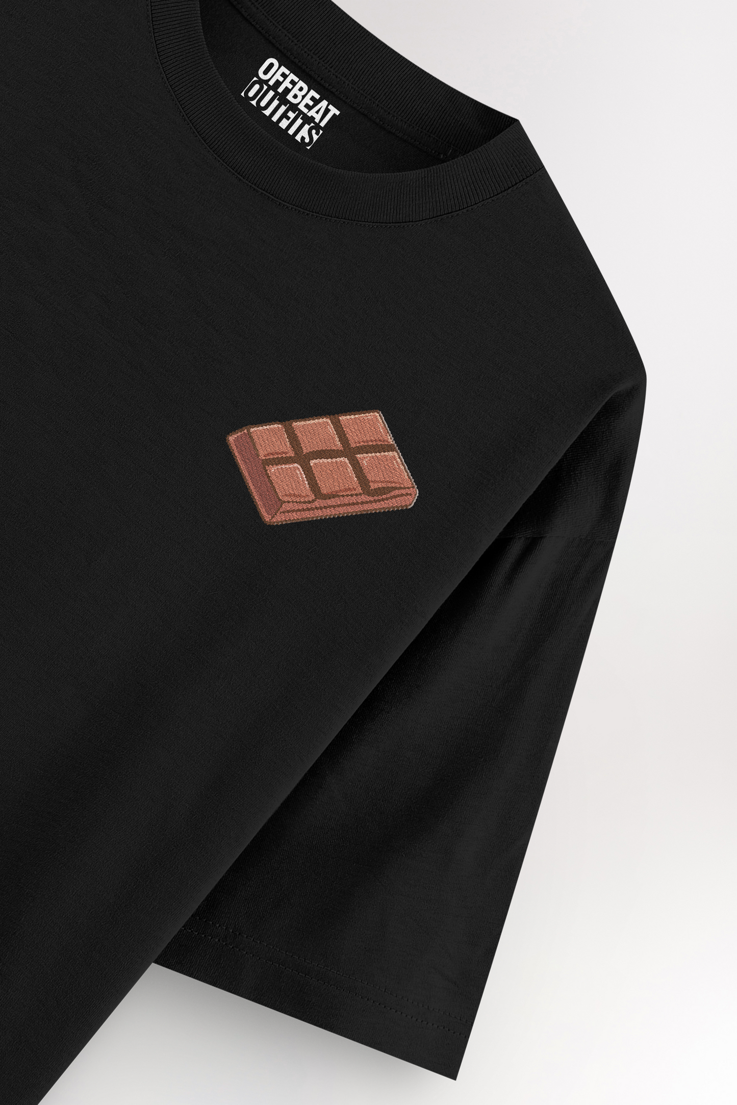 Chocolate bar Embroidery | Oversized T-shirt