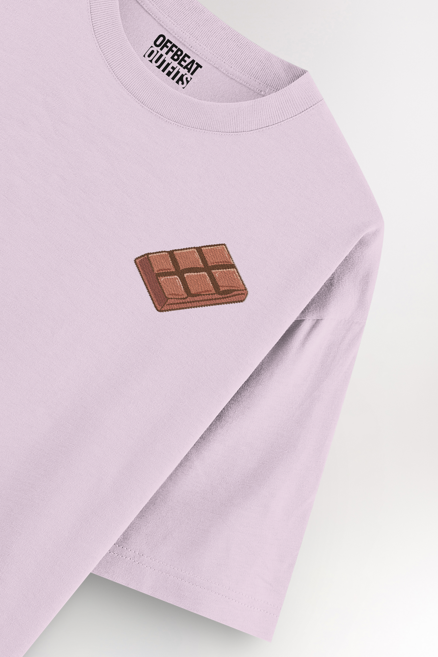 Chocolate bar Embroidery | Oversized T-shirt