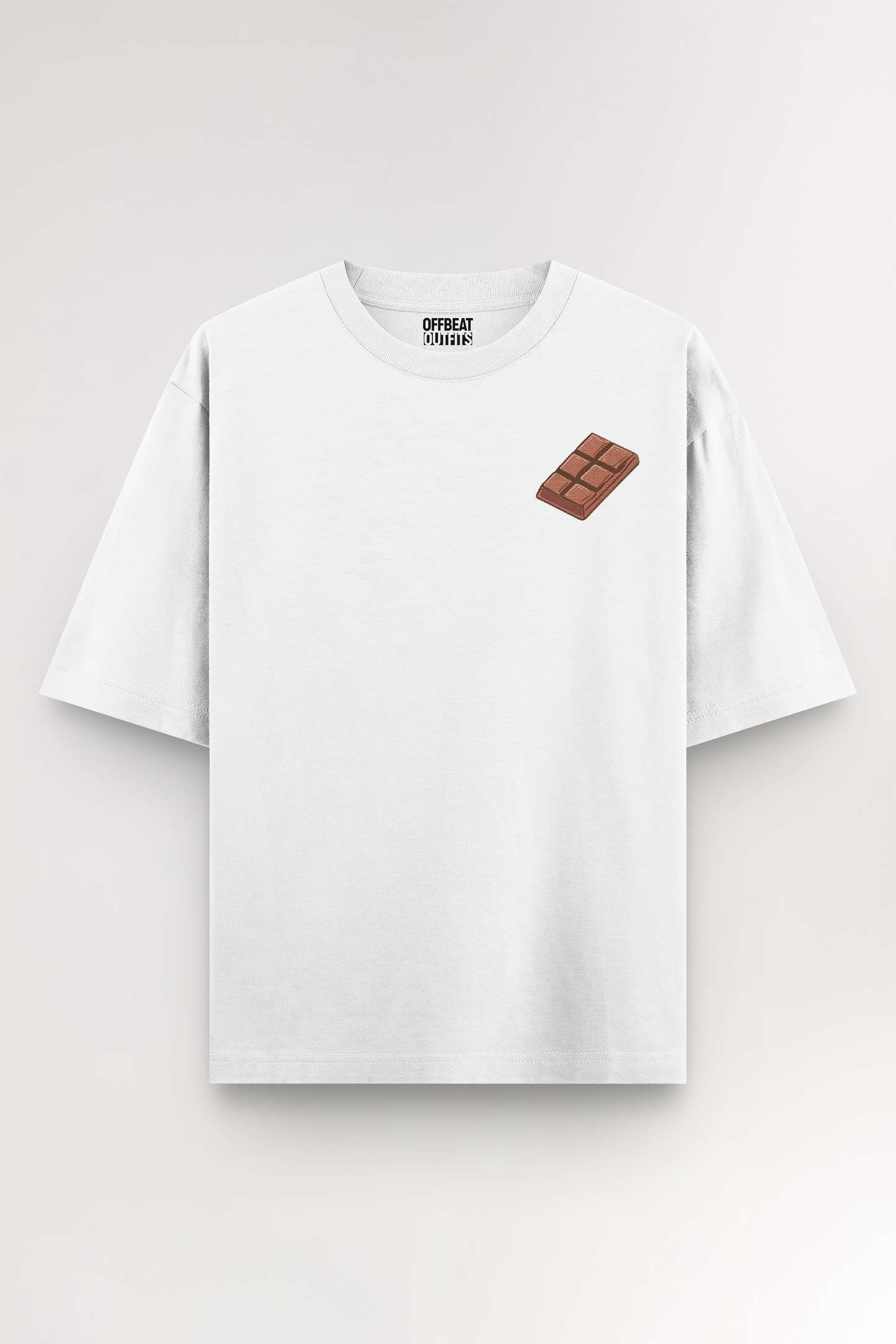 Chocolate bar Embroidery | Oversized T-shirt