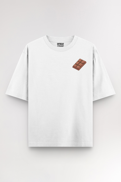 Chocolate bar Embroidery | Oversized T-shirt