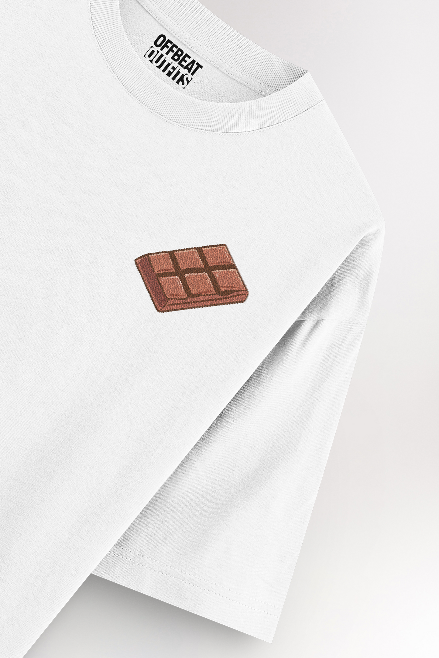 Chocolate bar Embroidery | Oversized T-shirt