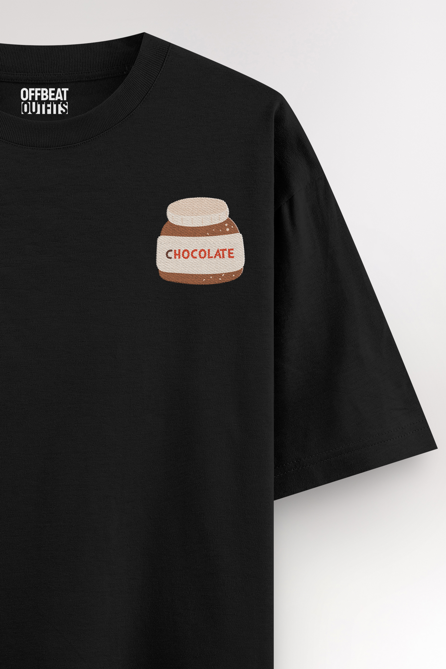 Chocolate Embroidery | Oversized T-shirt