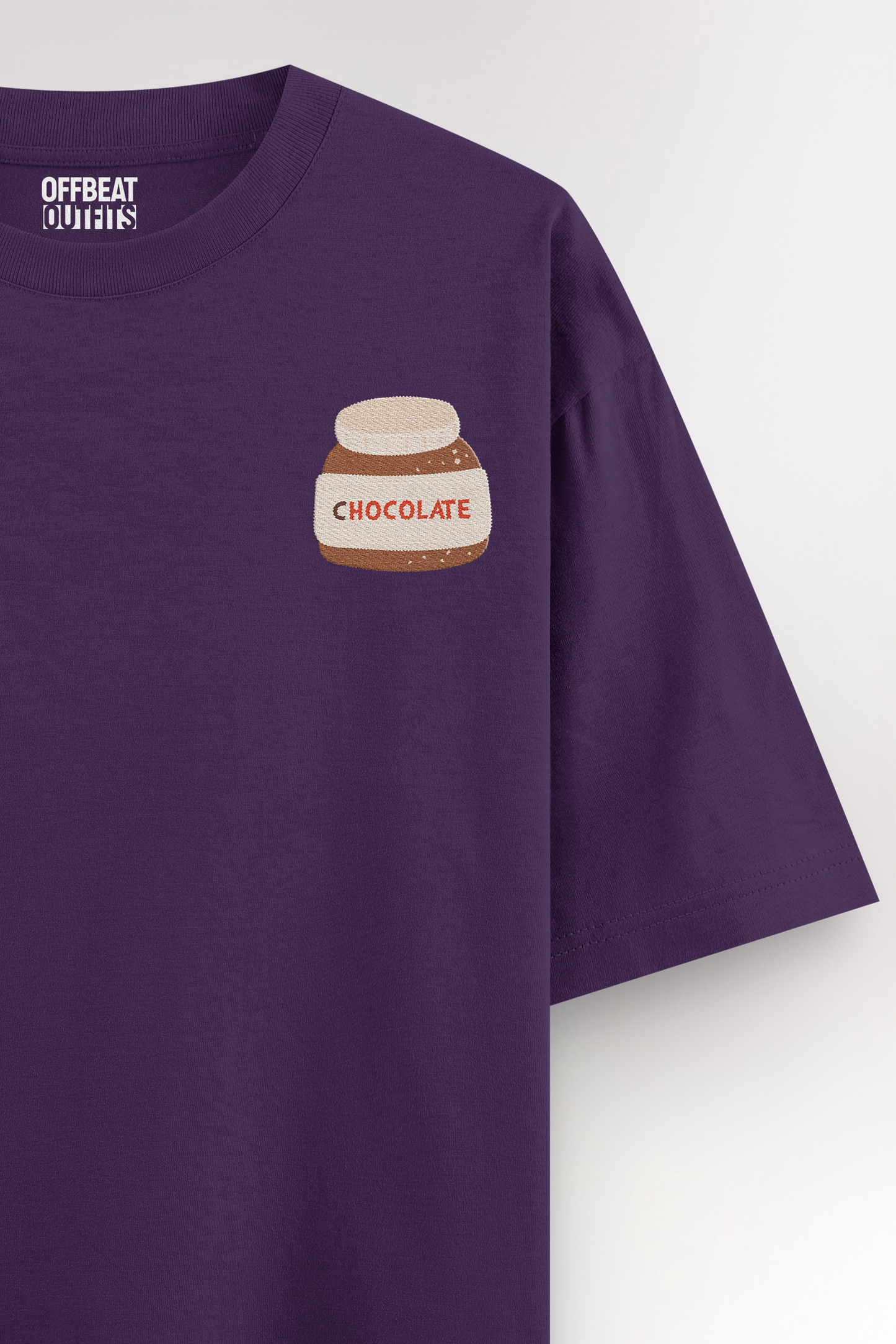 Chocolate Embroidery | Oversized T-shirt