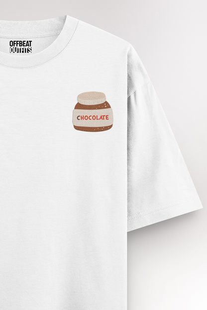 Chocolate Embroidery | Oversized T-shirt