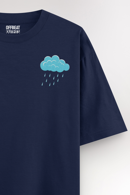 Cloud Embroidery | Oversized T-shirt