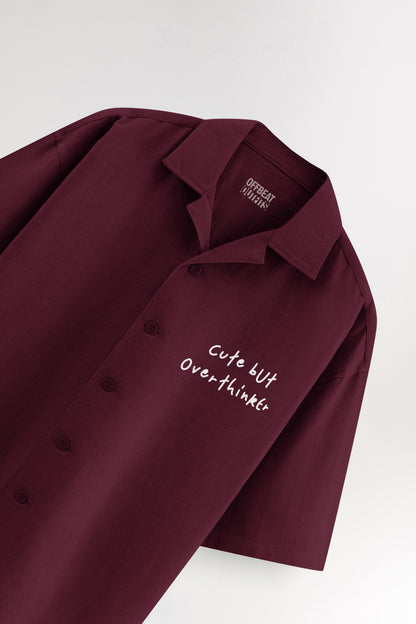 Cute but overthinker | Oversized Shirt