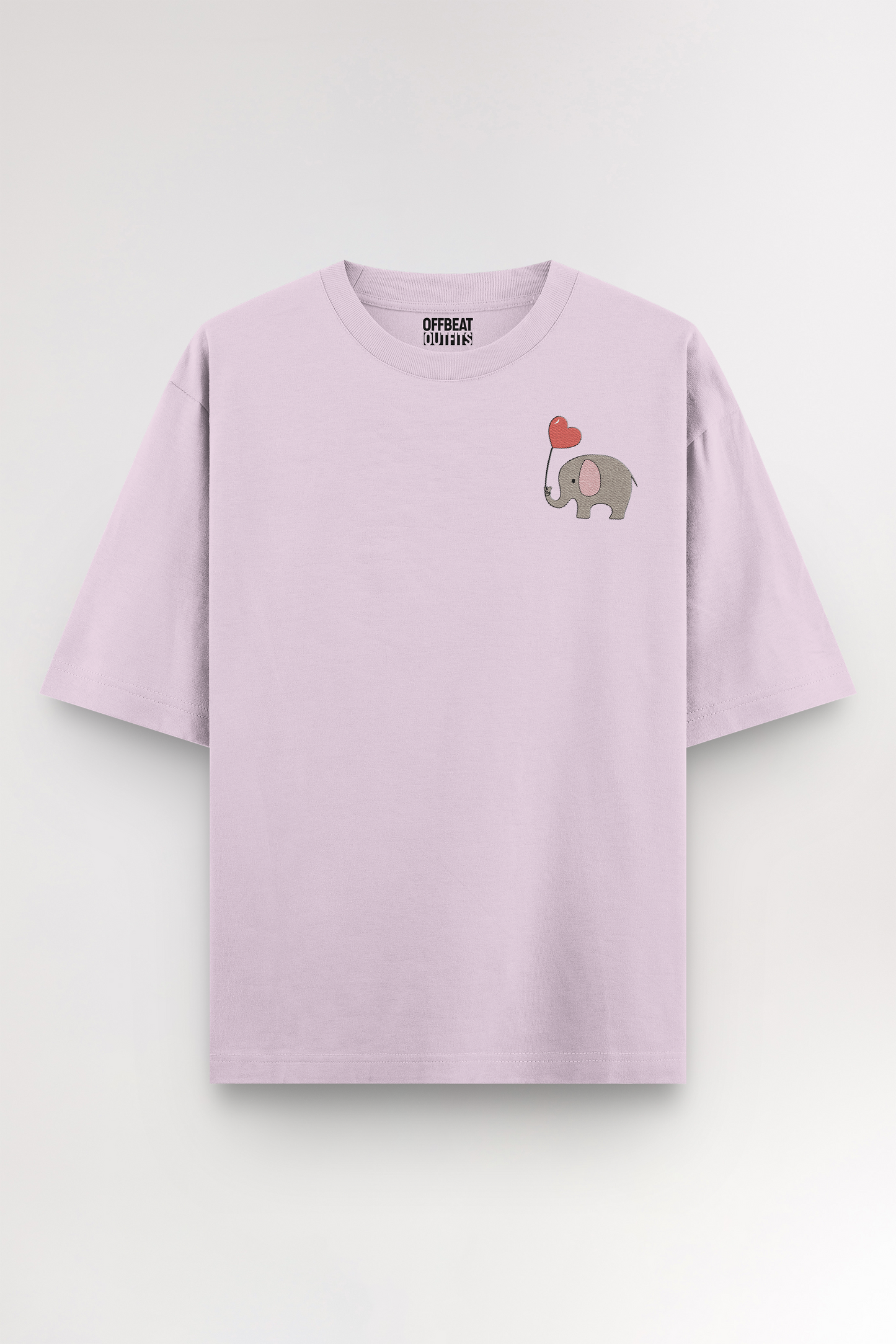 Elephant Embroidery | Oversized T-shirt