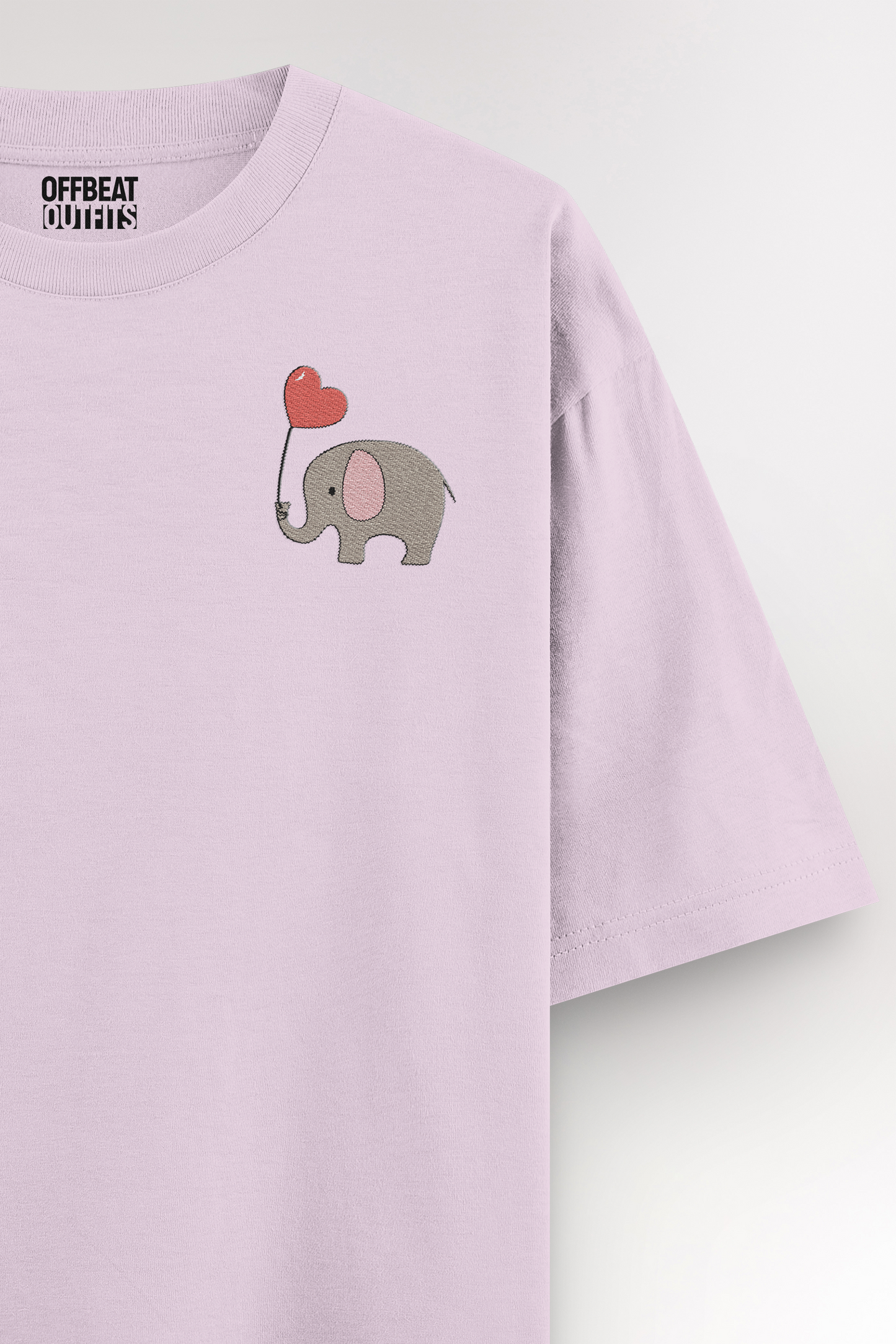 Elephant Embroidery | Oversized T-shirt