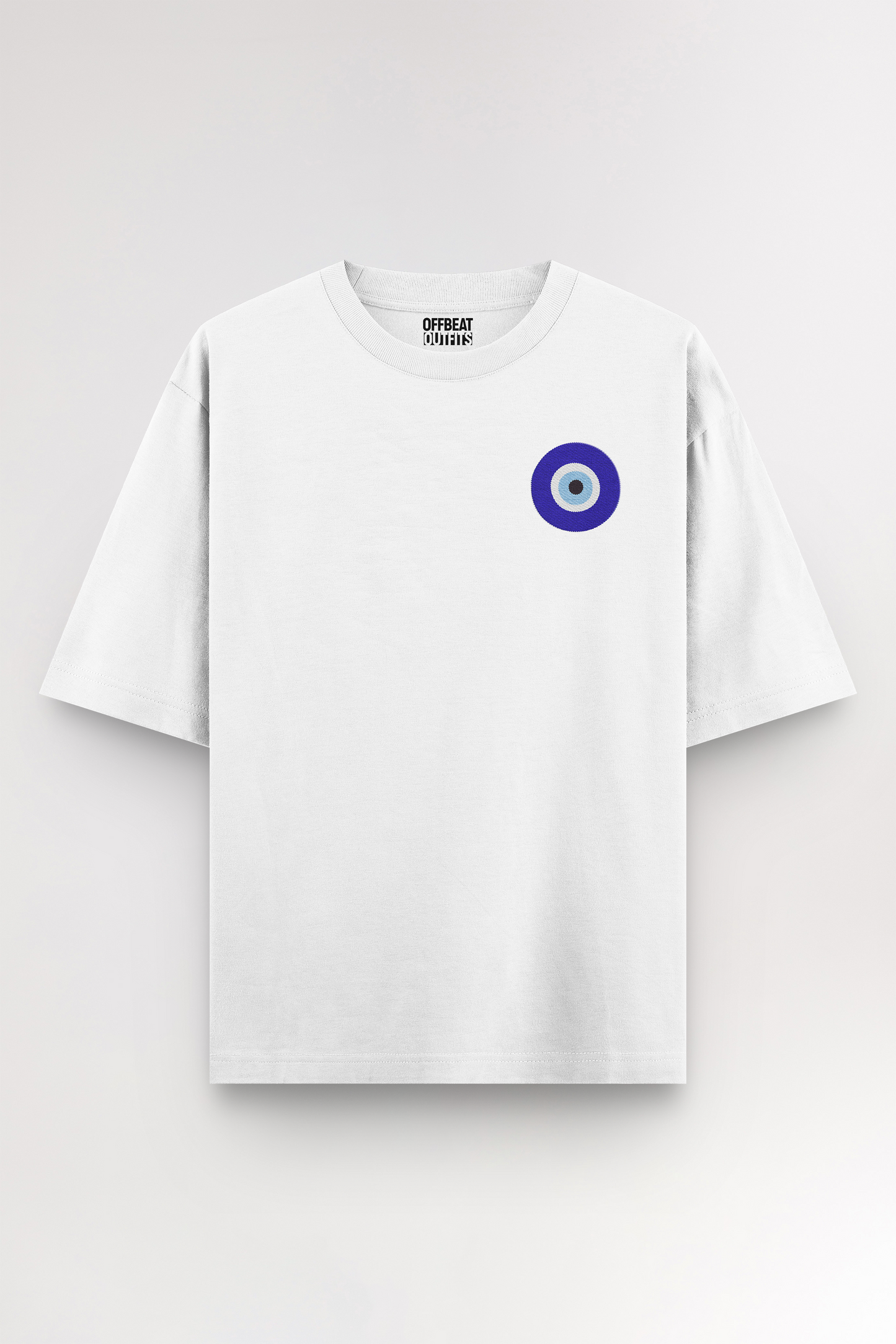 Evil Eye Embroidery | Oversized T-shirt