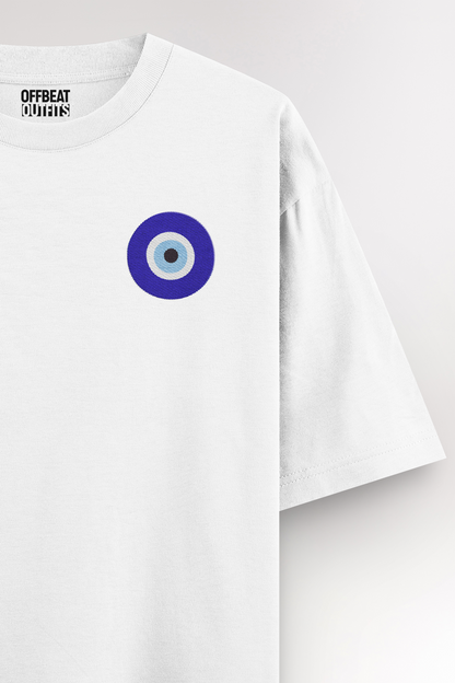 Evil Eye Embroidery | Oversized T-shirt