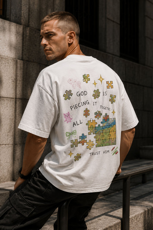 God is piecing | Oversized T-shirt