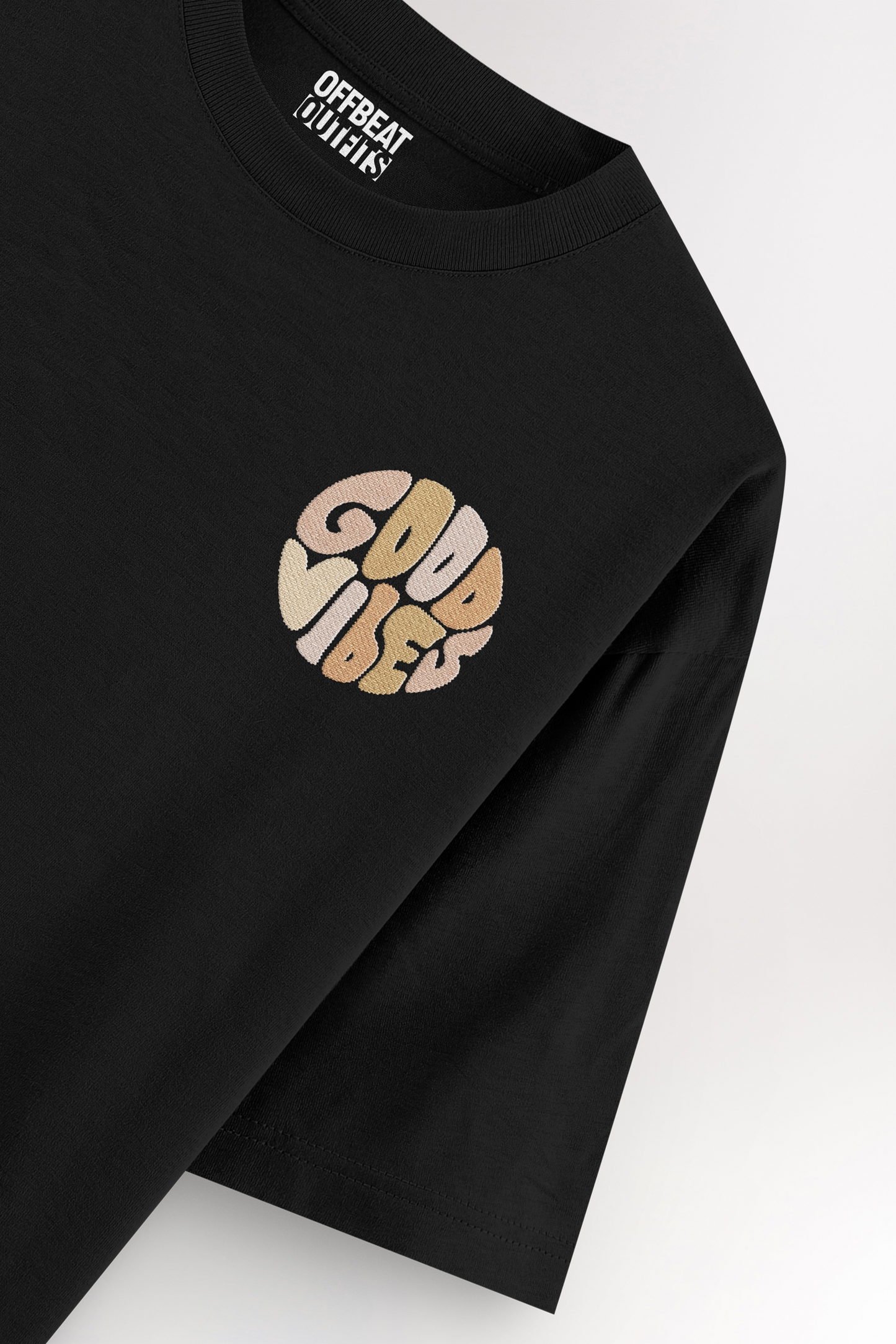 Good vibes Embroidery | Oversized T-shirt