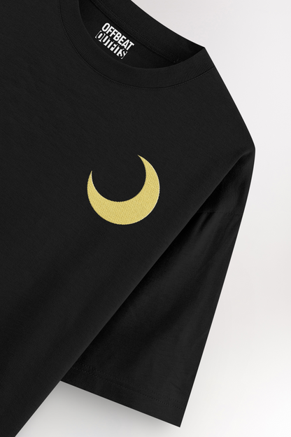 Moon Embroidery | Oversized T-shirt