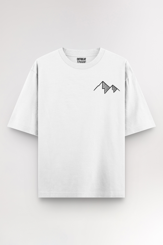 Mountain Embroidery | Oversized T-shirt